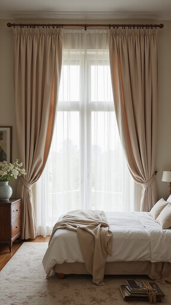 18 Romantic Master Bedroom Ideas That Will Set the Mood for Love! - 9. Soft Drapery