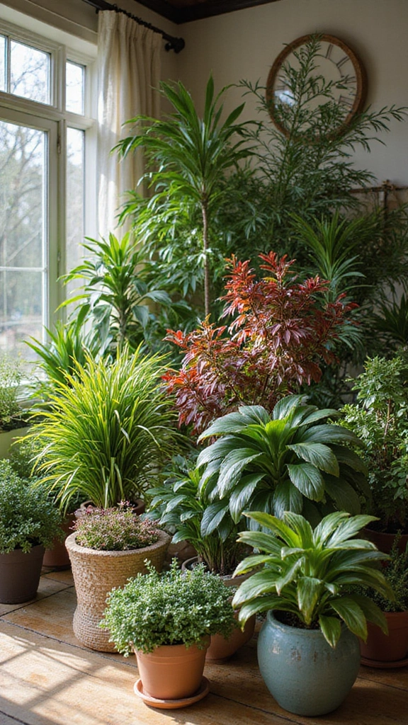 21 Aesthetic Plant Decor Indoor Ideas That Will Revamp Your Room Design (You’ll Love #10!) - 18. Seasonal Plant Decor