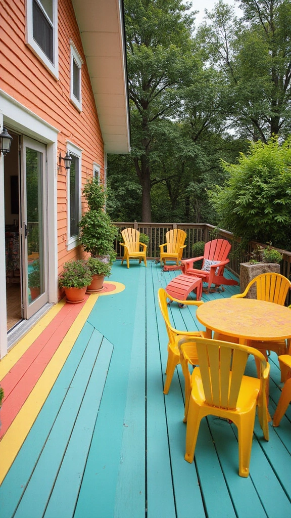 24 Deck Skirting Trends That Bring a Beachy Vibe to Your Home (Wait for #11!) - 3. Bright Colors