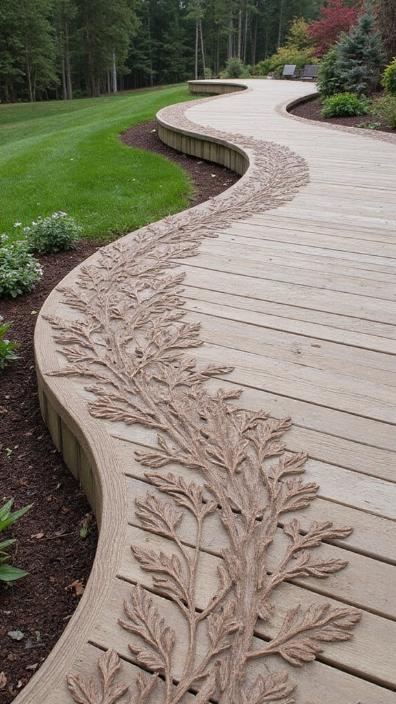 24 Deck Skirting Trends That Bring a Beachy Vibe to Your Home (Wait for #11!) - 8. Plant-Inspired Designs