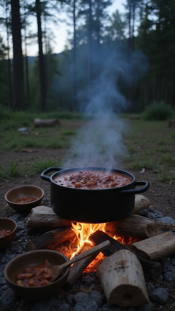 30 Quick and Easy Camping Meal Ideas That Will Elevate Your Outdoor Adventures! - 11. Campfire Chili
