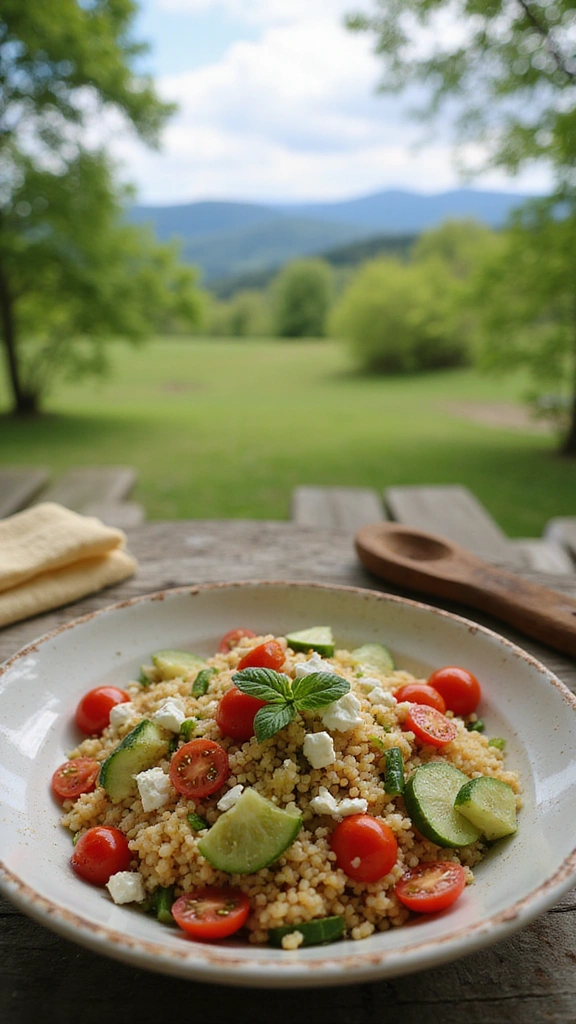 30 Quick and Easy Camping Meal Ideas That Will Elevate Your Outdoor Adventures! - 18. Mediterranean Couscous Salad