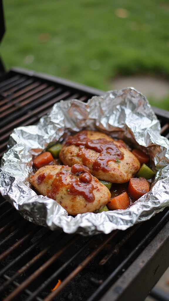 30 Quick and Easy Camping Meal Ideas That Will Elevate Your Outdoor Adventures! - 19. BBQ Chicken Foil Pack