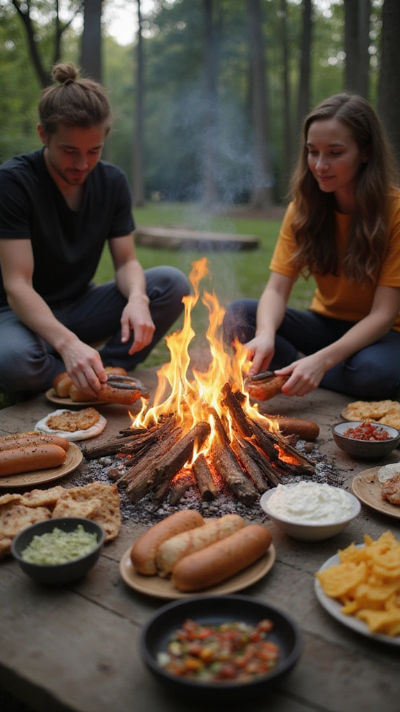 30 Quick and Easy Camping Meal Ideas That Will Elevate Your Outdoor Adventures! - 24. Hot Dog Roast