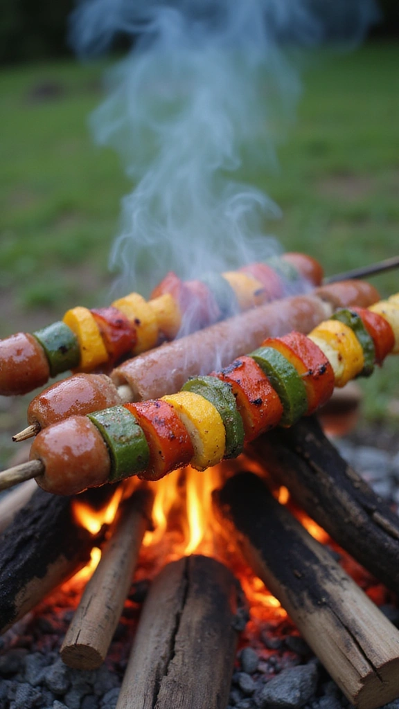 30 Quick and Easy Camping Meal Ideas That Will Elevate Your Outdoor Adventures! - 26. Sausage and Veggie Skewers