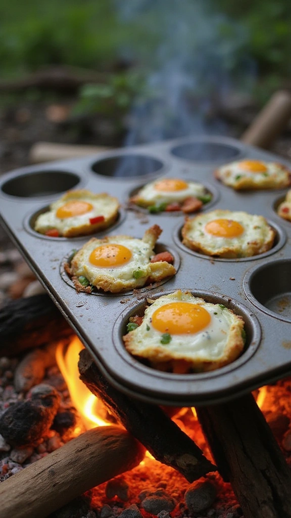 30 Quick and Easy Camping Meal Ideas That Will Elevate Your Outdoor Adventures! - 29. Egg and Veggie Breakfast Cups