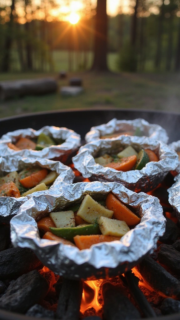 30 Quick and Easy Camping Meal Ideas That Will Elevate Your Outdoor Adventures! - 6. Foil Pack Veggies