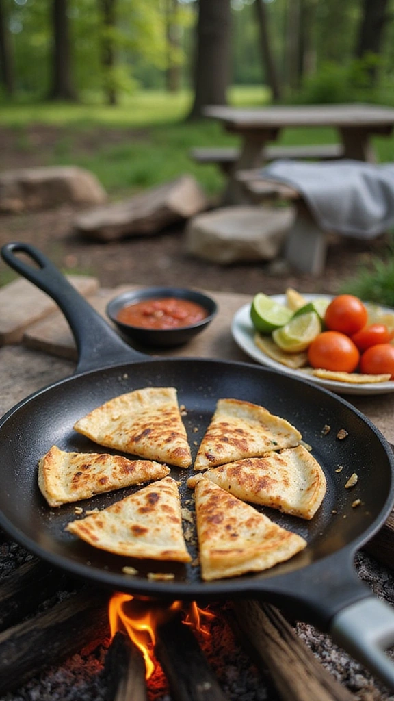 30 Quick and Easy Camping Meal Ideas That Will Elevate Your Outdoor Adventures! - 7. Campfire Quesadillas