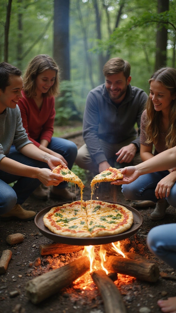 30 Quick and Easy Camping Meal Ideas That Will Elevate Your Outdoor Adventures! - 9. Campfire Pizza